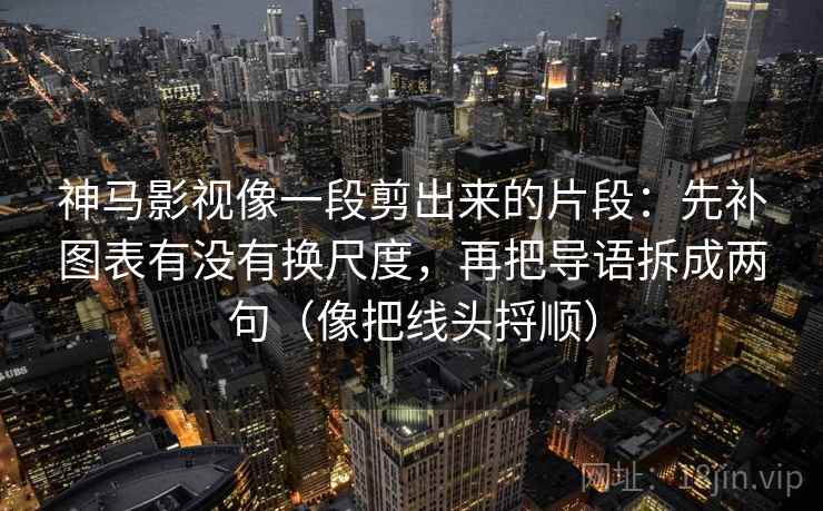 神马影视像一段剪出来的片段：先补图表有没有换尺度，再把导语拆成两句（像把线头捋顺）